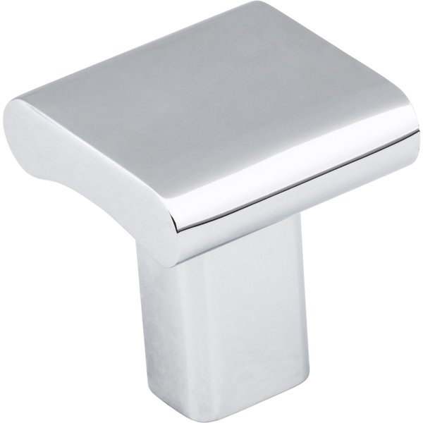 Elements By Hardware Resources 1" Overall Length Polished Chrome Square Park Cabinet Knob 183PC